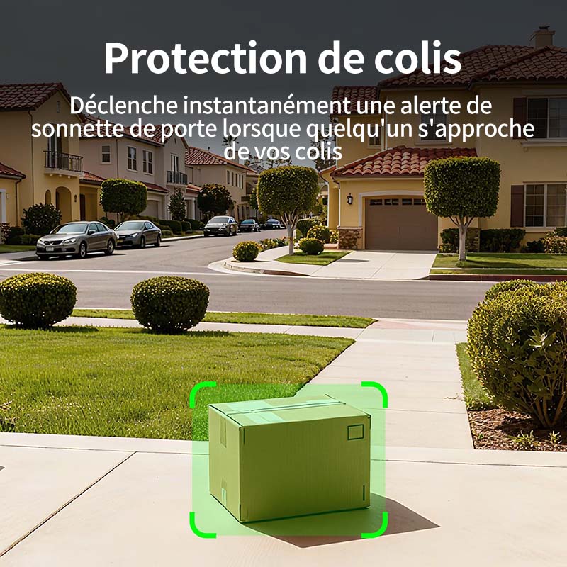 UNIVIEW youkey DB312 Caméra de Sonnette Vidéo Sans Fil Double Caméra avec Sonnerie - 2K Vision Nocturne en Couleur - Batterie 6400 mAh - Wi‑Fi 6 2,4/5 GHz - Détection Radar + PIR
