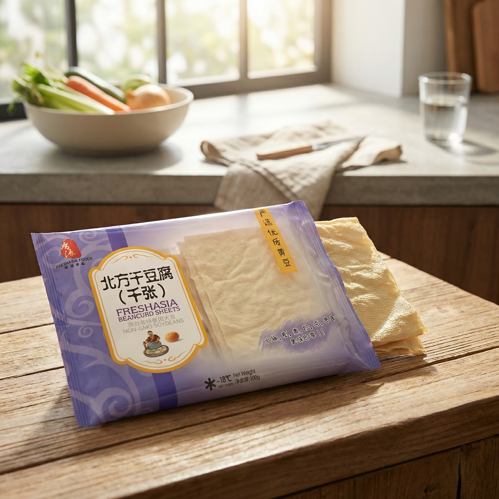 FRESHASIA Feuilles de tofu séché style nordique - 190 g