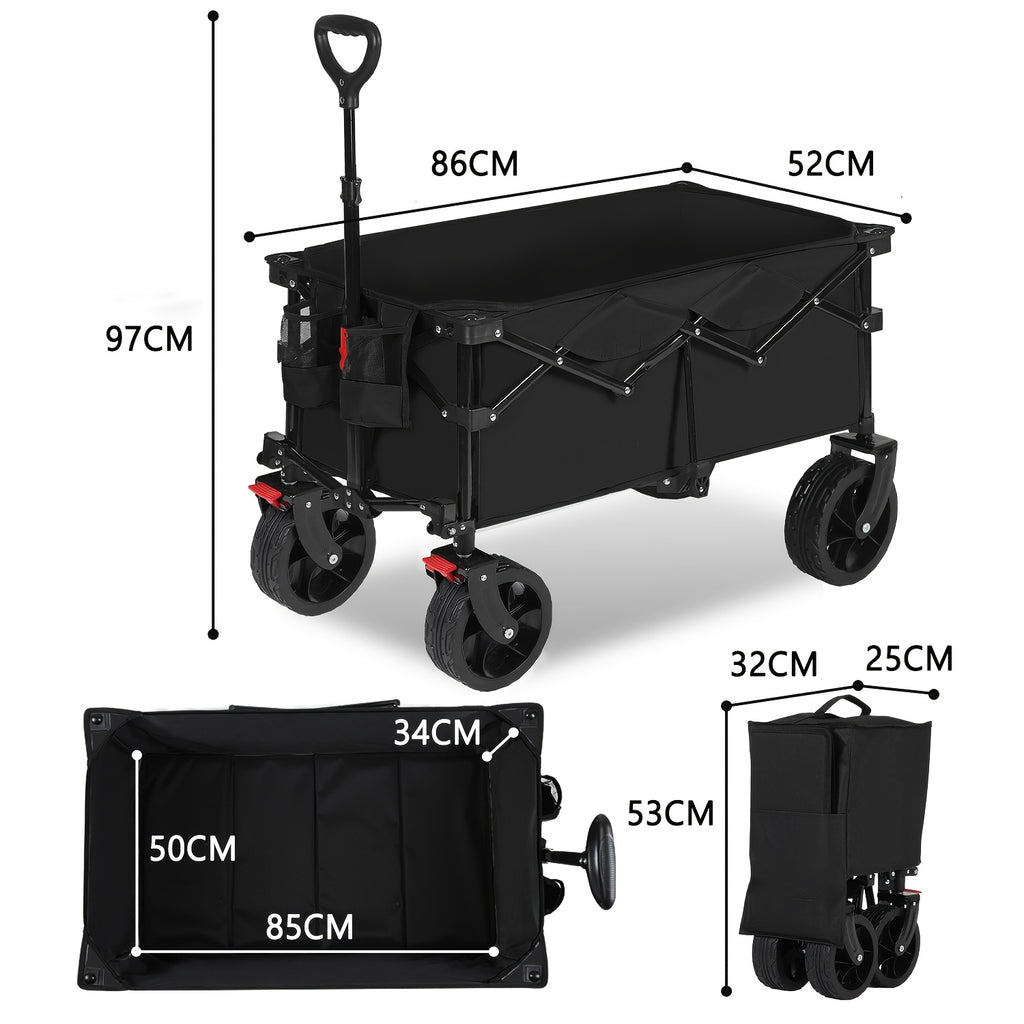Sekey Chariot de transport pliable et repliable 330 lb Grande capacité