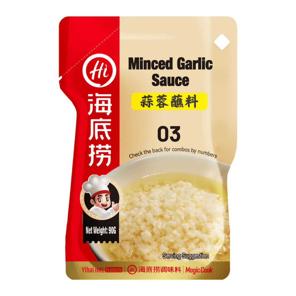 HAIDILAO Sauce de trempage pour fondue chinoise à l’ail 90 g