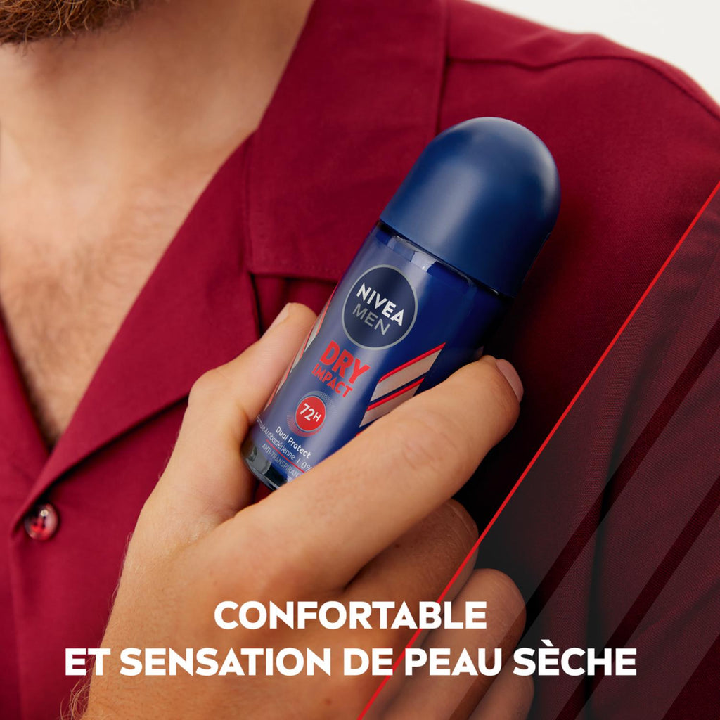 NIVEA MEN Déodorant Aisselles Dry Impact Protection 72h Bille 50ml