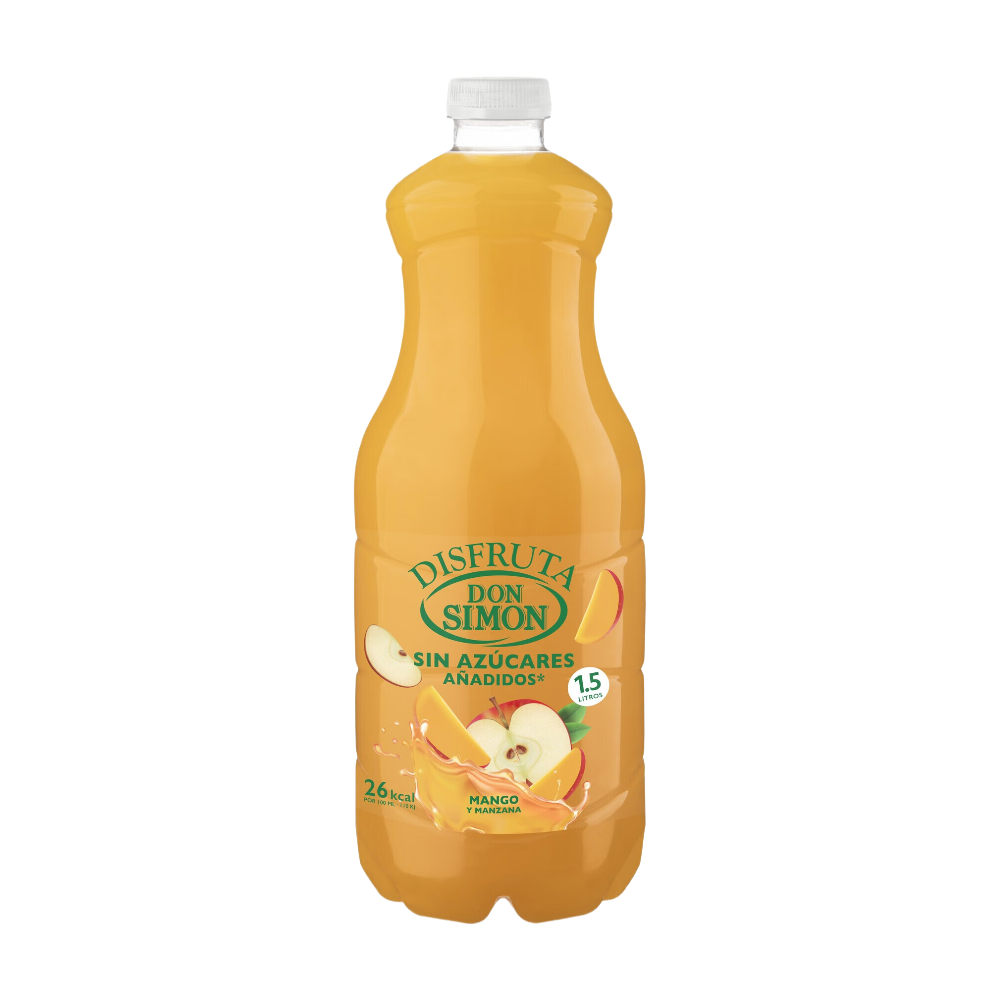 DISFRUTA DON SIMON Nectar mangue et pomme sans sucres ajoutés - 1,5 L