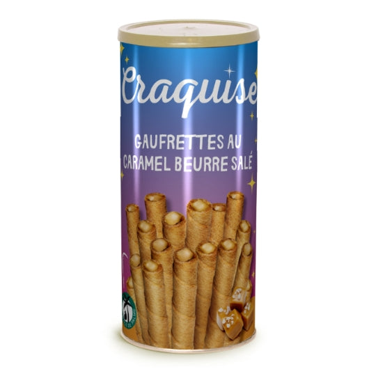 CRAQUISE Gaufrettes Caramel au Beurre Salé, 135 g