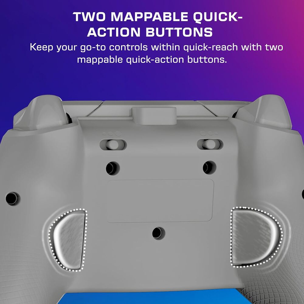 Turtle Beach Afterglow Wave Manette filaire Câble USB Éclairage RVB - Gâchettes à effet Hall & Boutons programmables - Xbox Series X|S, PC (Licence officielle Microsoft) - Gris