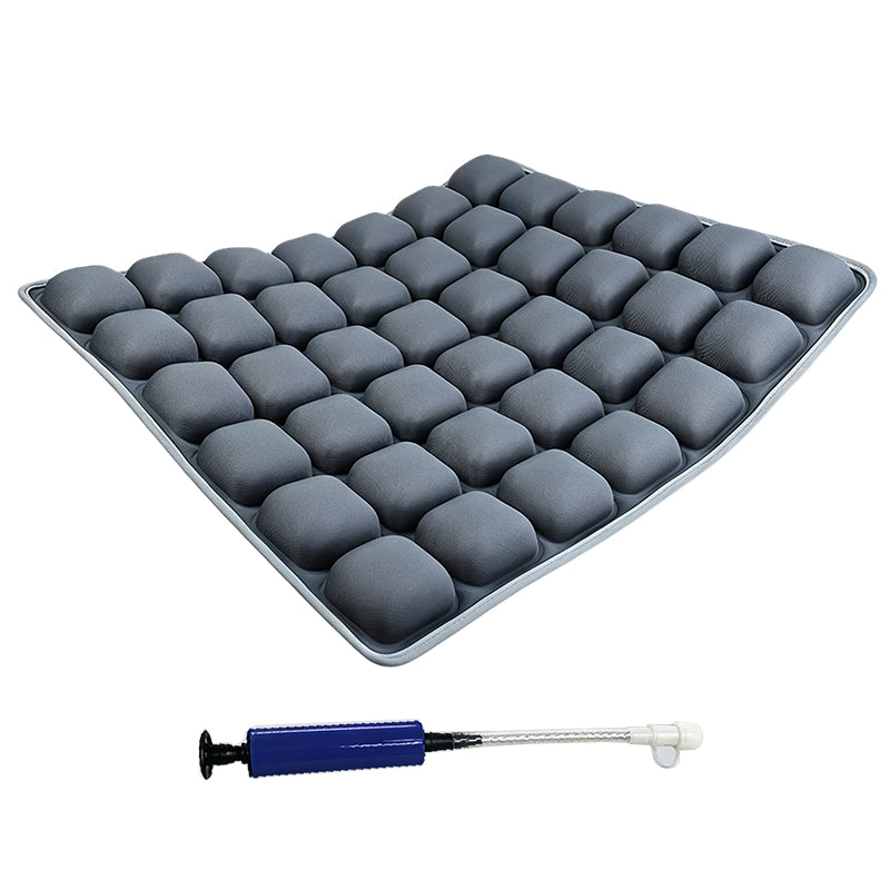 JORDAN&JUDY Coussin d'assise gonflable avec pompe, coussin d'air anti-douleur pour la maison, la voiture et le bureau, Gris