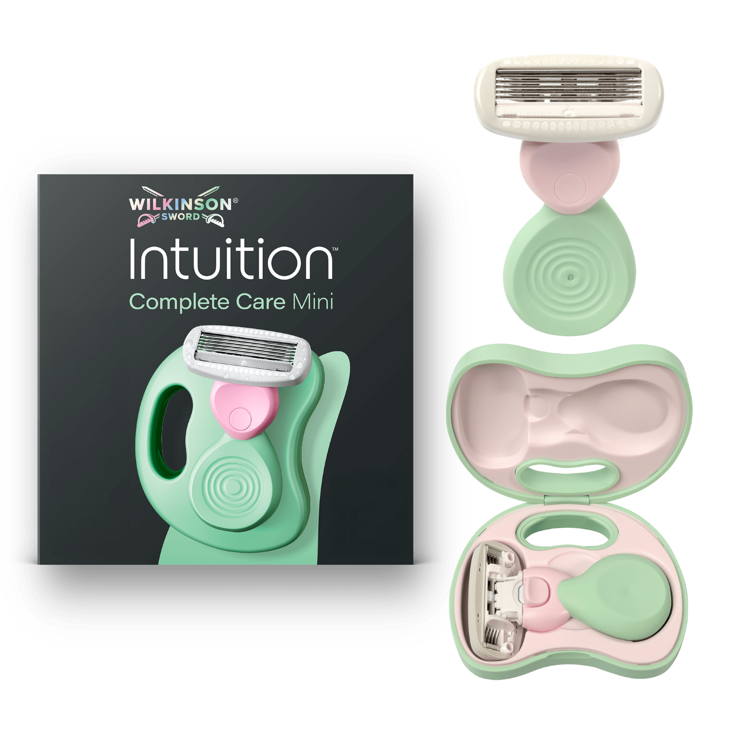 WILKINSON SWORD Intuition Complete Care - Mini Voyage Rasoir avec Étui - 1 Recharge