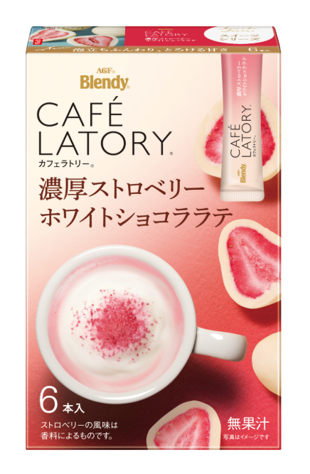 Agf Latte Blanc Chocolat Fraise Riche - 6 Sticks