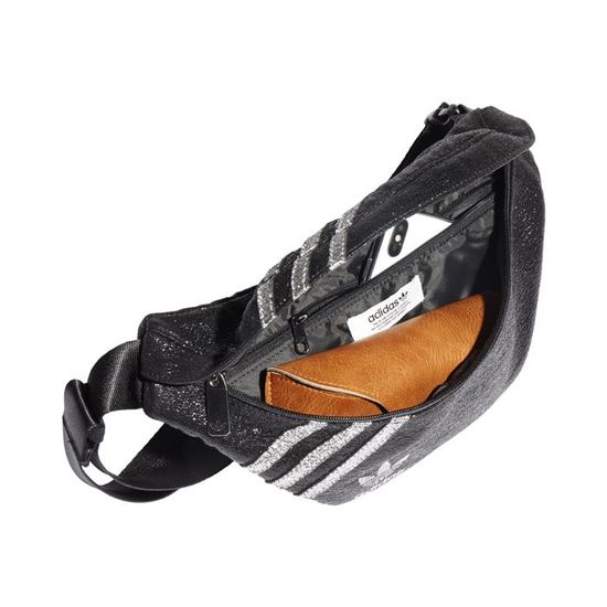 ADIDAS Sac banane Noir/Argent