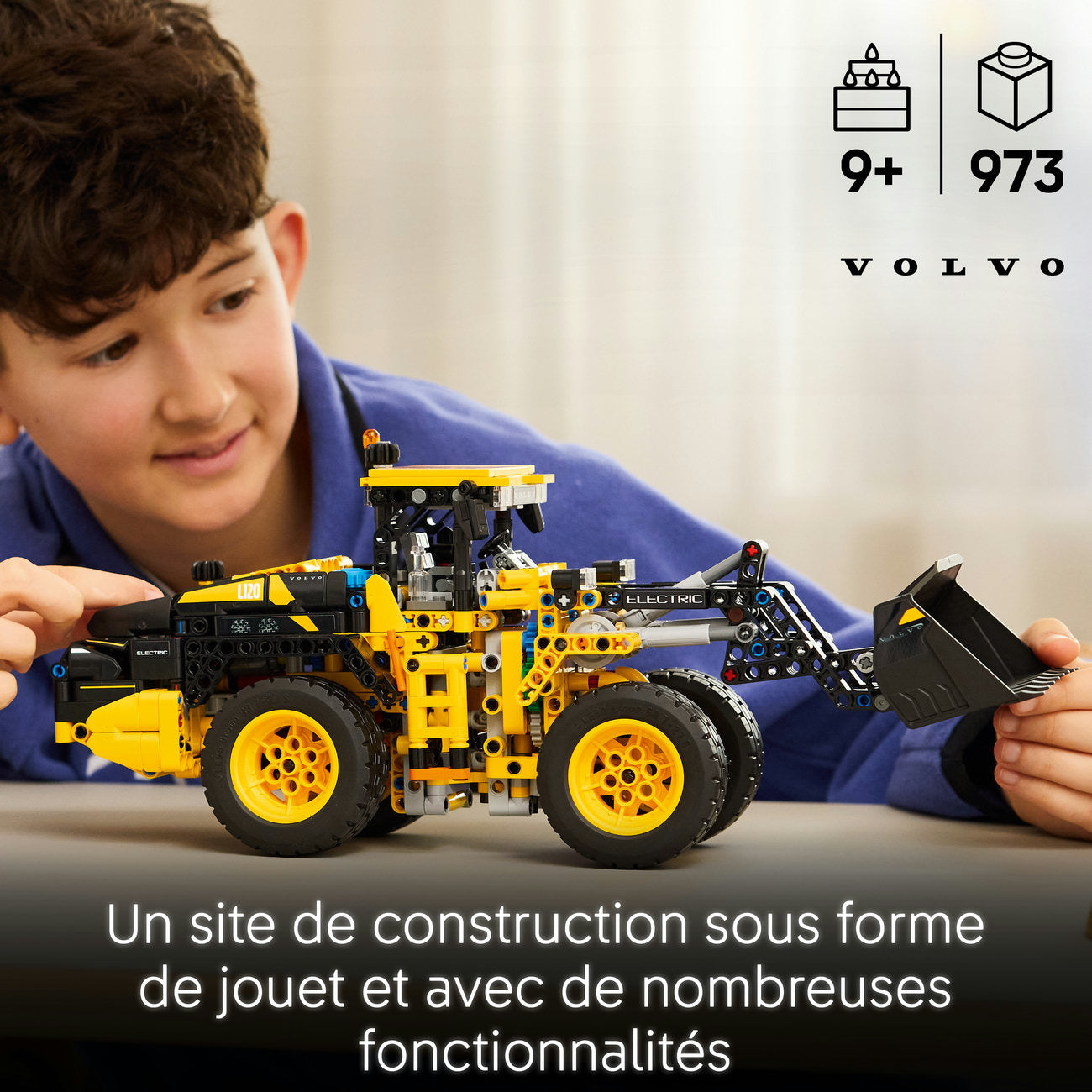 LEGO Technic 42209 Volvo L120 Set de Construction Chargeuse sur Pneus Électrique