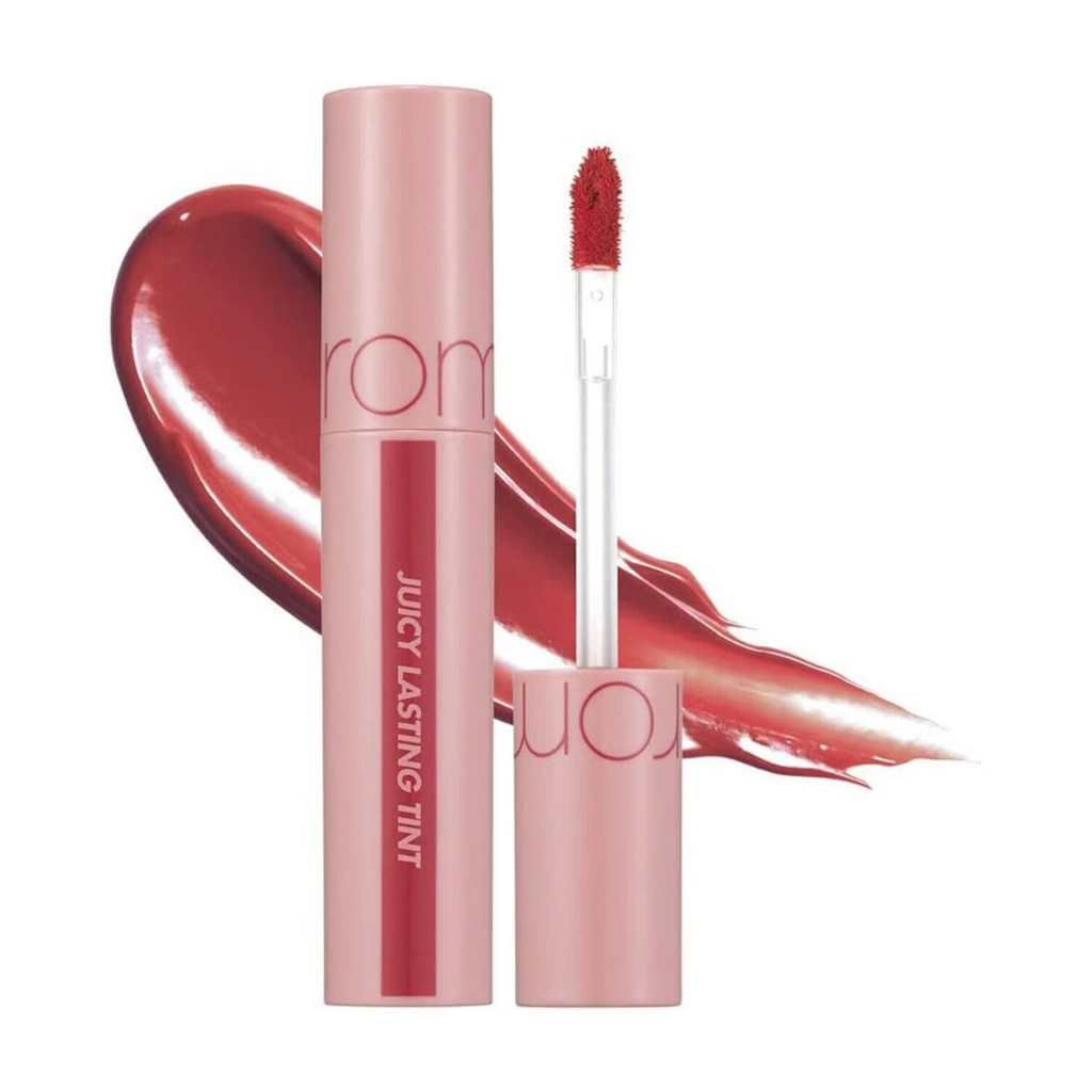 rom&nd Juicy Lasting Tint Encre à lèvres longue tenue #Bare Juicy, teinte 24 Peeling Angdoo -5,5 g