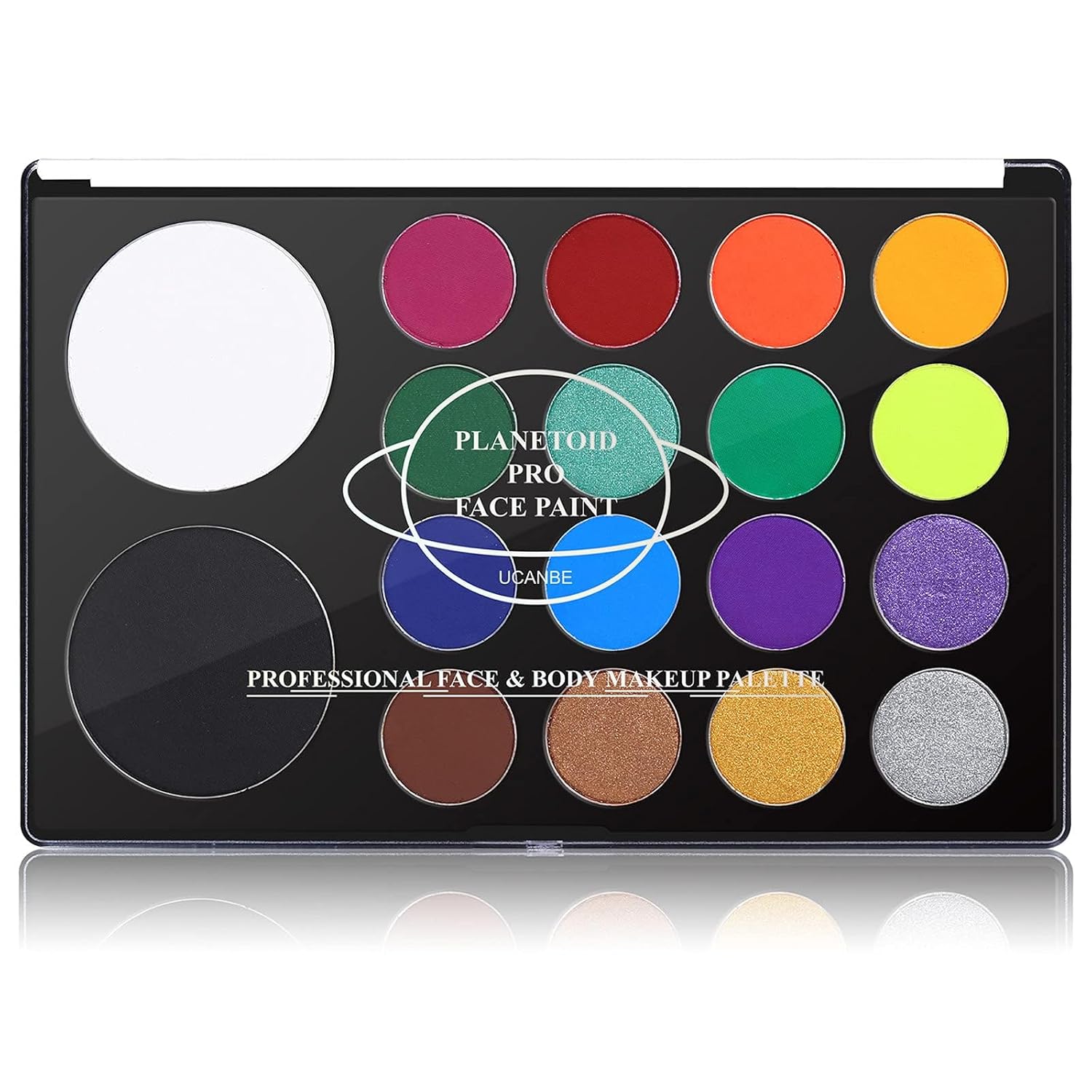 UCANBE 18 couleurs aquarelle professionnelle Astéroïde pour le visage