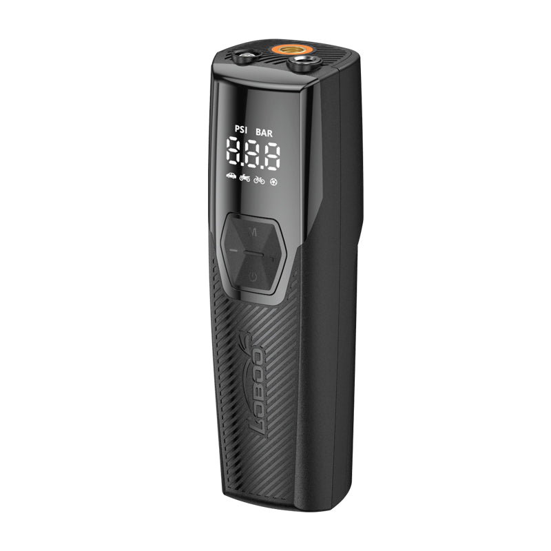 LOBOO CP06 compresseur d'air portable | gonfleur de pneus 5000 mAh, batterie externe et lumière LED (150 PSI)