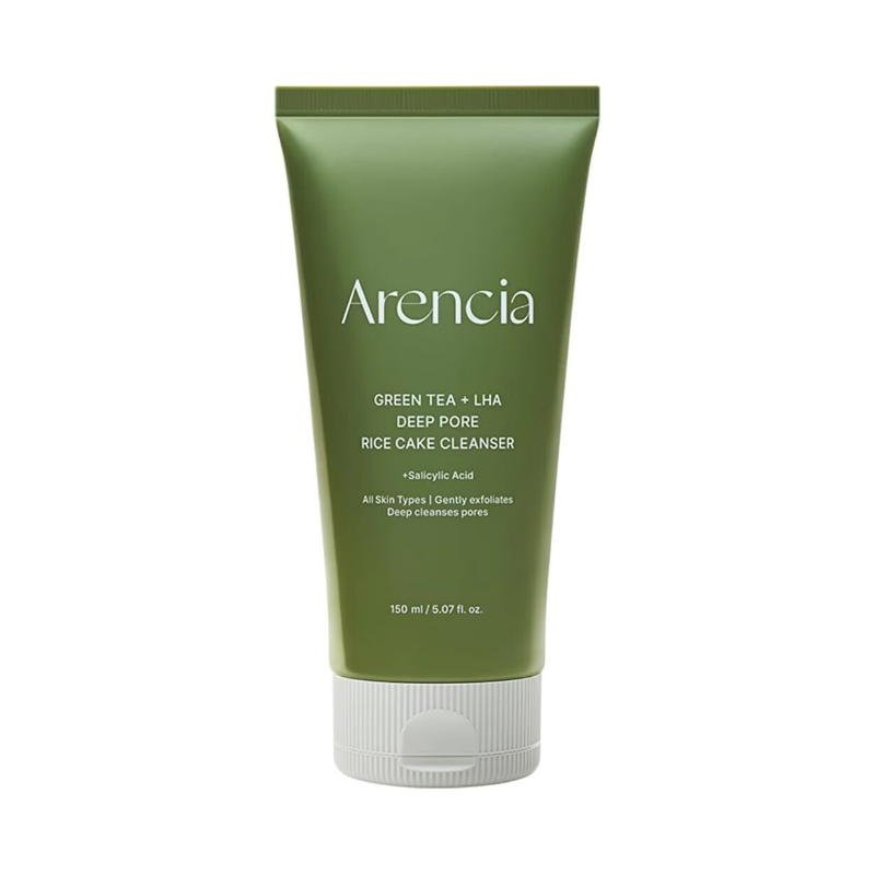 Arencia Nettoyant Gâteau de Riz Pores Profonds LHA Thé Vert - 150 ml