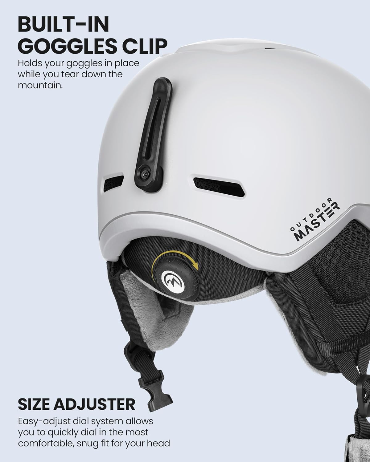 OutdoorMaster Diamond IIMIPS Casque de ski blanc - Taille S