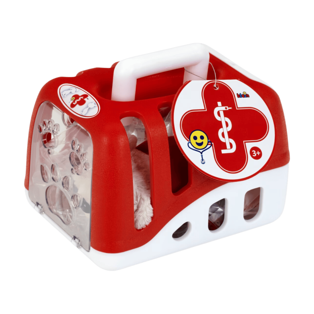 Klein Vet Set 4831 avec chien en peluche et cage de transport