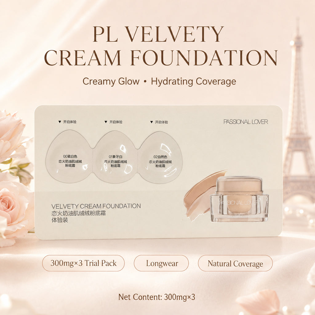 PL (Passional Lover) Fond de Teint Crème Velours Coffret d'Essai (3 Pièces) 300 mg3*