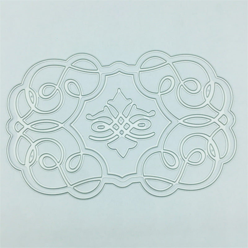 Motifs découpés au métal, gabarits métalliques artistiques, adaptés à la création de bordures pour cartes, scrapbooking DIY, arts du papier et gaufrage de dentelle.