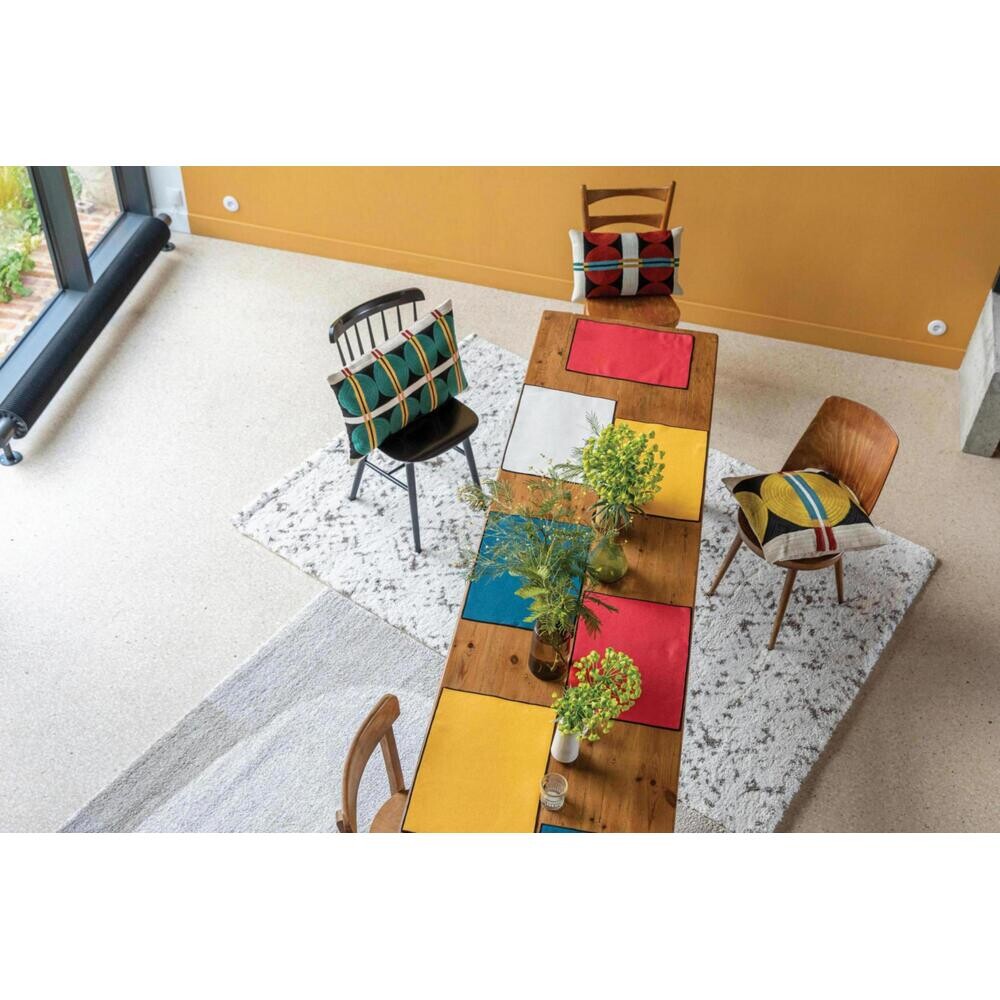 Winkler Lot de 2 set de table recyclés Laora Tango 33 x 45