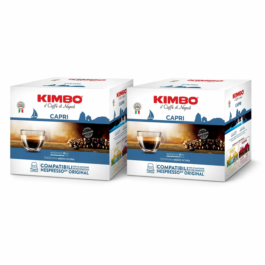 KIMBO Nespresso - 100 capsules de café - Intensité 10/13 - 540 g (Lot de 2)