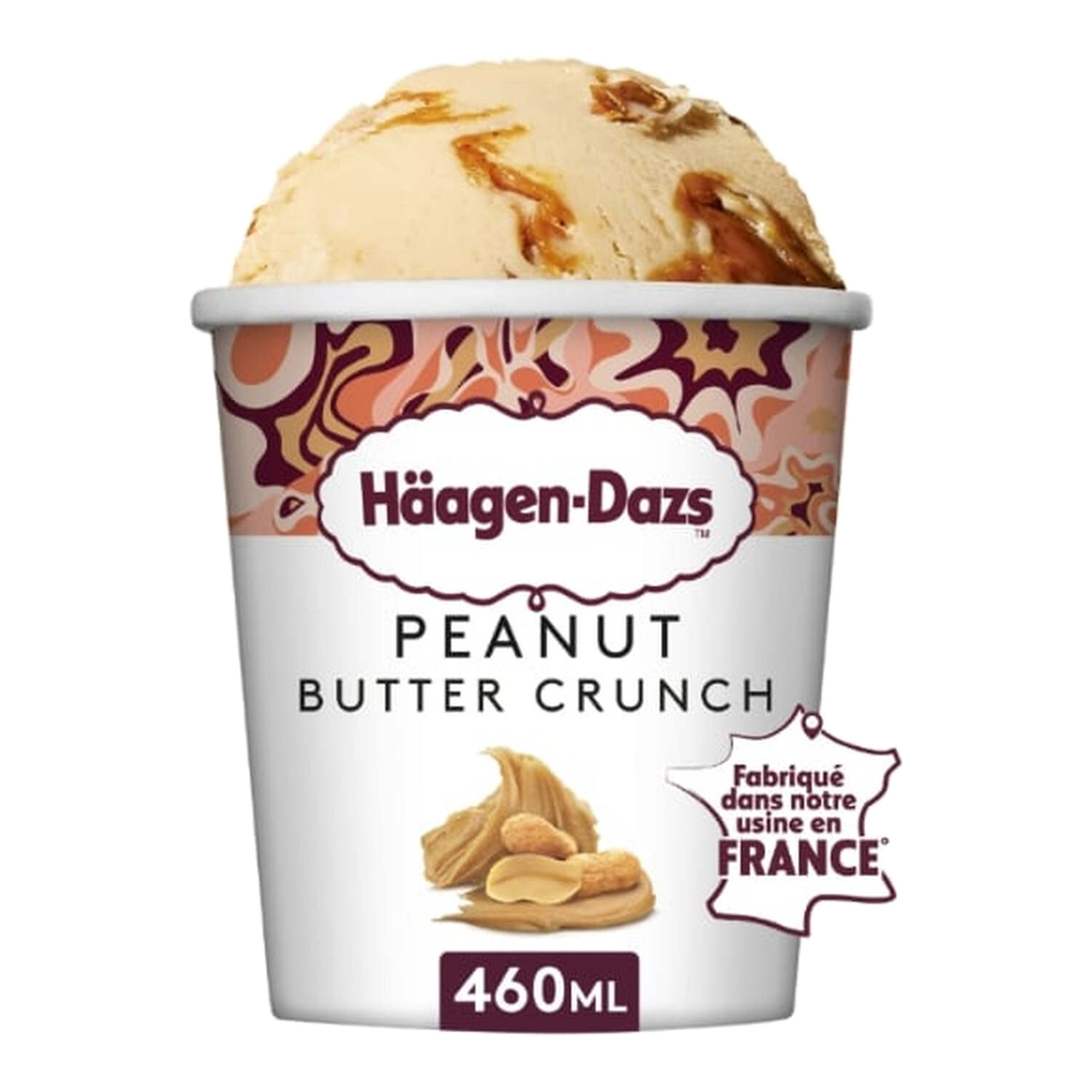 Pinte de crème glacée au beurre de cacahuète croquant 400 g