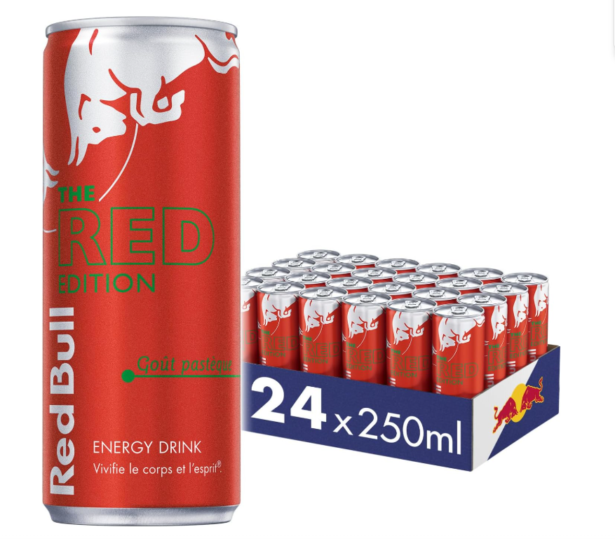 Red Bull Boisson énergisante Pastèque Pack de 24 canettes 250 ml