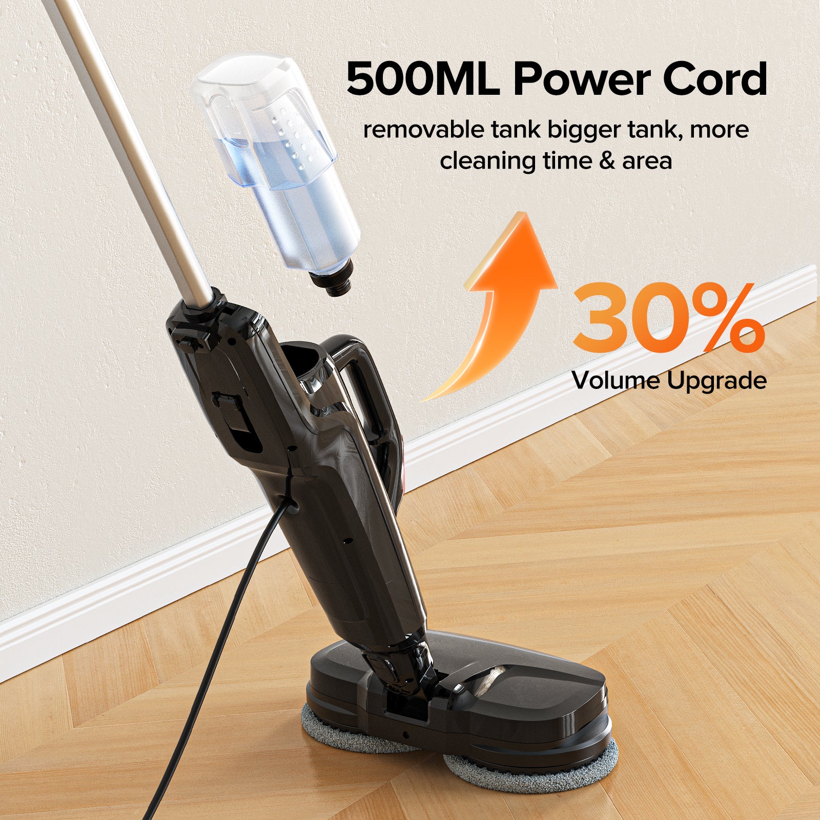 Lubluelu JJ-SC-053A Balai vapeur détachable à main