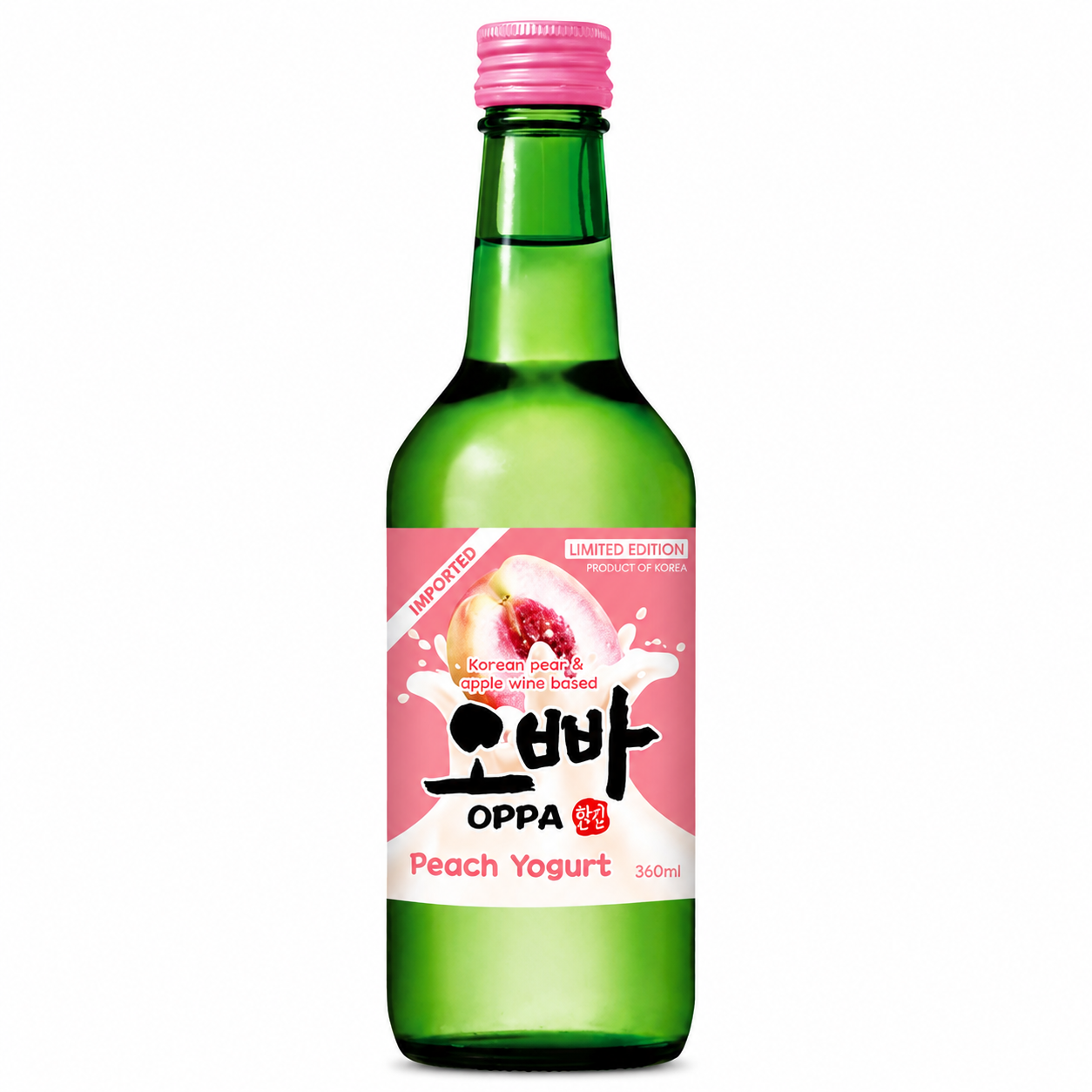 OPPA Soju saveur yaourt à la pêche 12 % - 20 x 360 ml