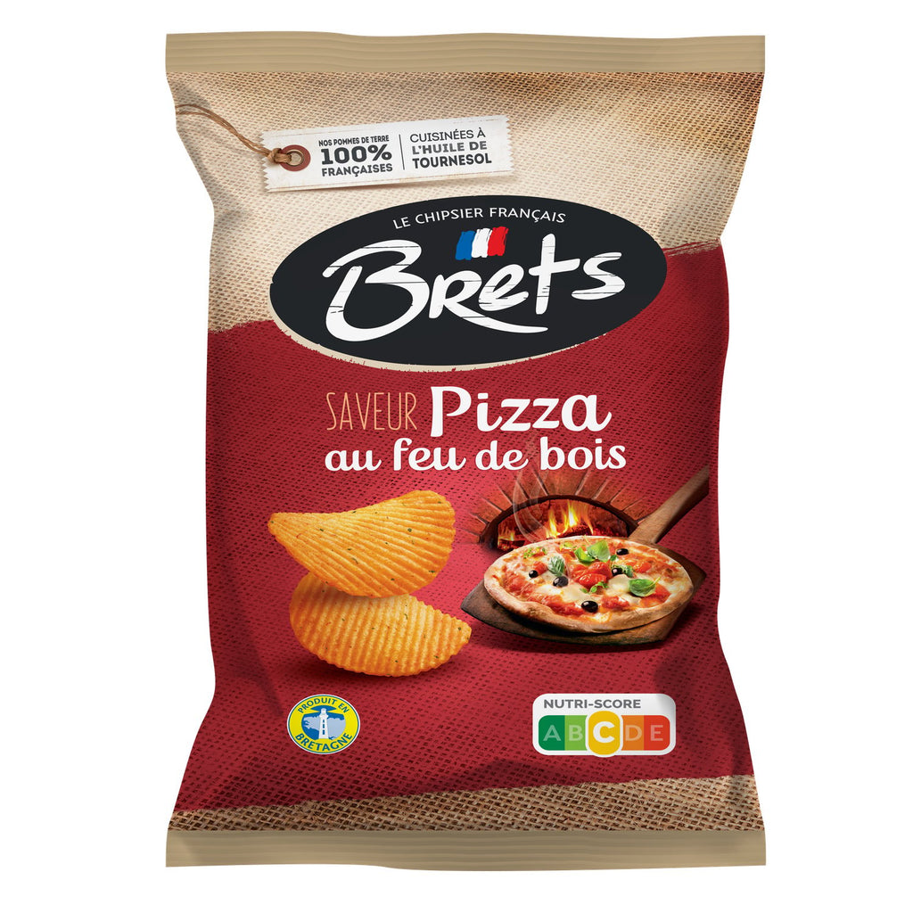 BRET'S Chips saveur pizza au feu de bois - 125 g