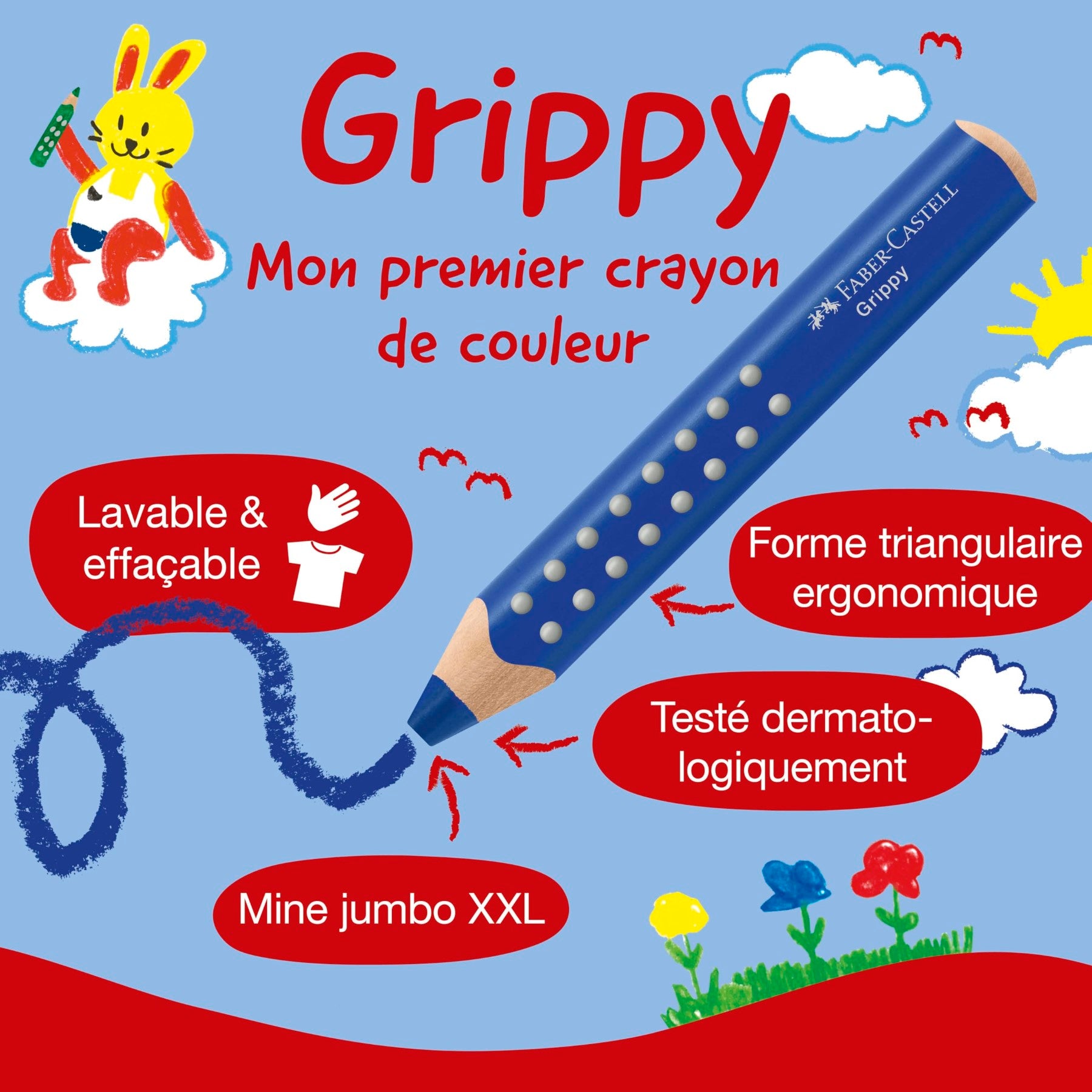 Faber-Castell Grippy Taille-crayon simple
