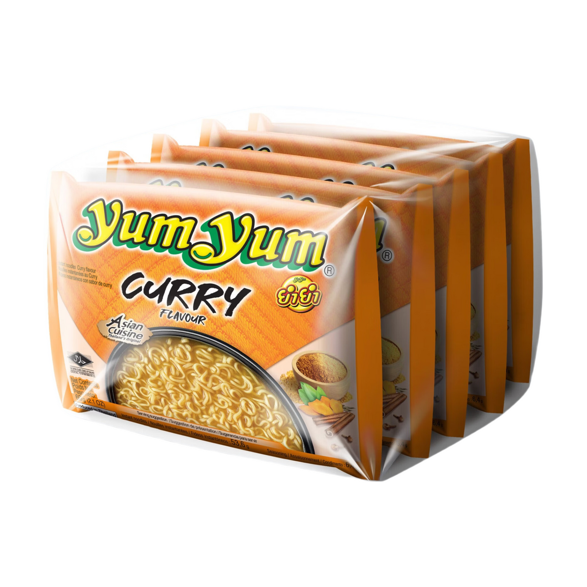 Yum Yum Soupe de nouilles instantanées HL Pack curry, 5 x 60 g