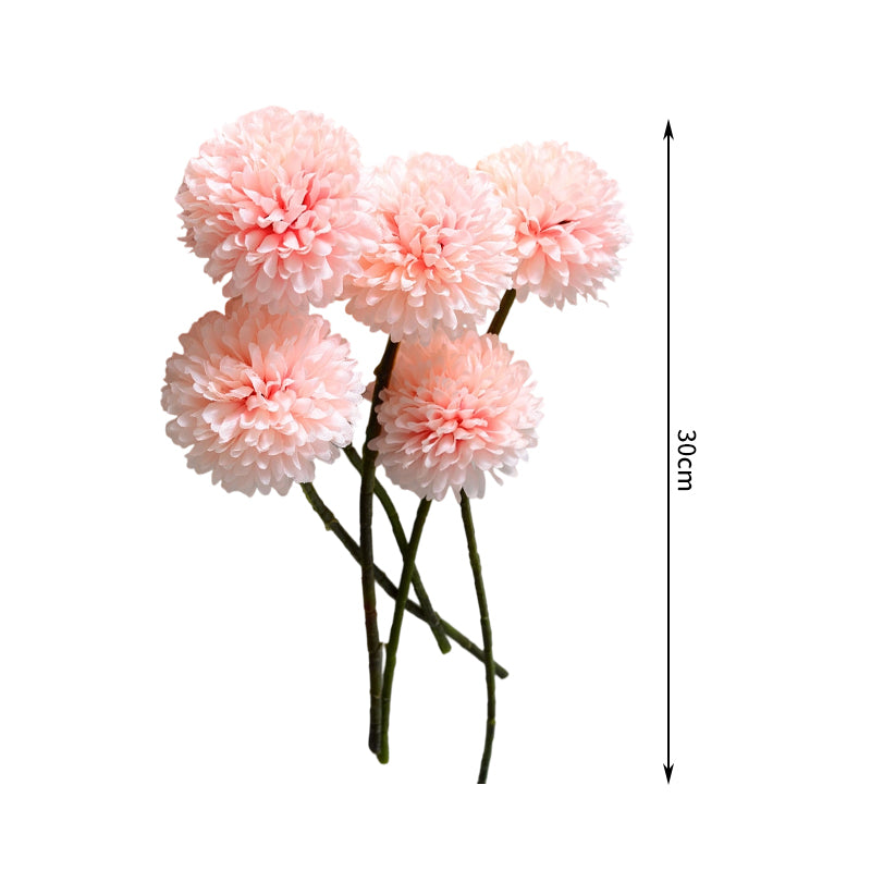 Wei's moment 6 pcs fleurs artificielles décoration de vase de mariée hortensia artificiel rose charnu