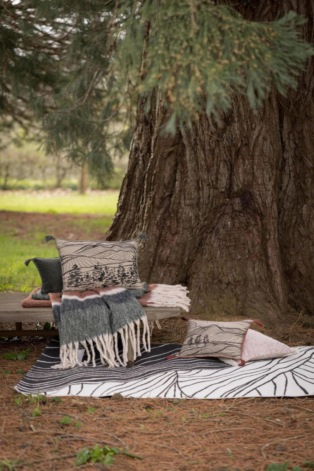 VIVARAISE Tapis Dusko outdoor tonnerre - 160 x 230 cm