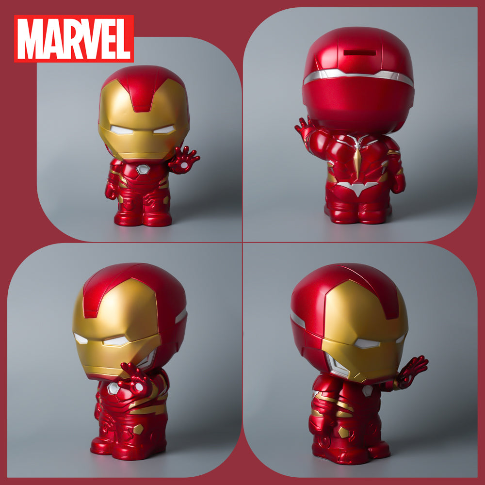 Tirelire Marvel Iron Man Officielle 3D en PVC Étanche et Anti‑Chocs – Figurine Décorative de Collection, Boîte à Monnaie, Organiseur de Bureau, Idée Cadeau