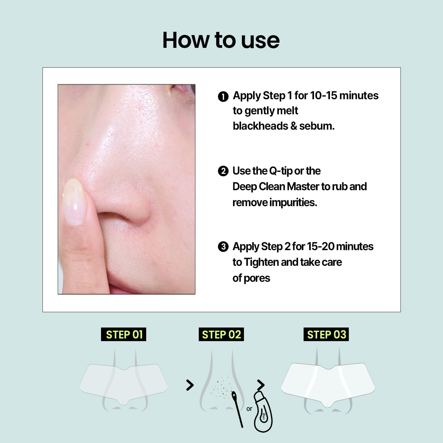 Ilso Patchs doux naturels nettoyants pour le nez 5 pièces