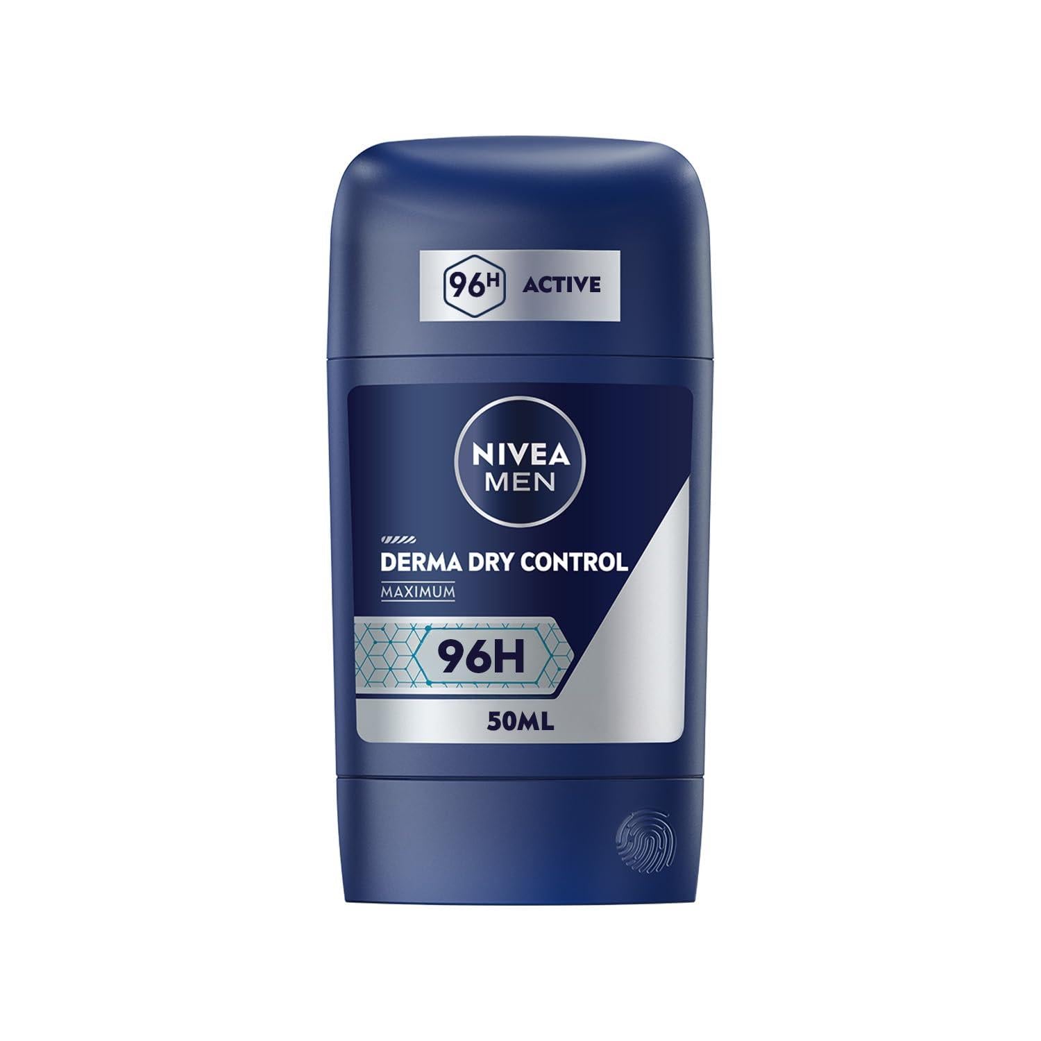 NIVEA MEN Déodorant Aisselles Derma Dry Control 96H Stick 50 ml
