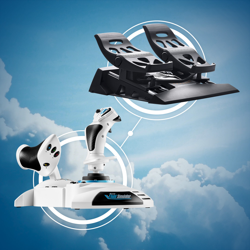 Thrustmaster T.Flight Hotas One Édition Spéciale Microsoft Flight Simulator Manette de vol pour Xbox/PC