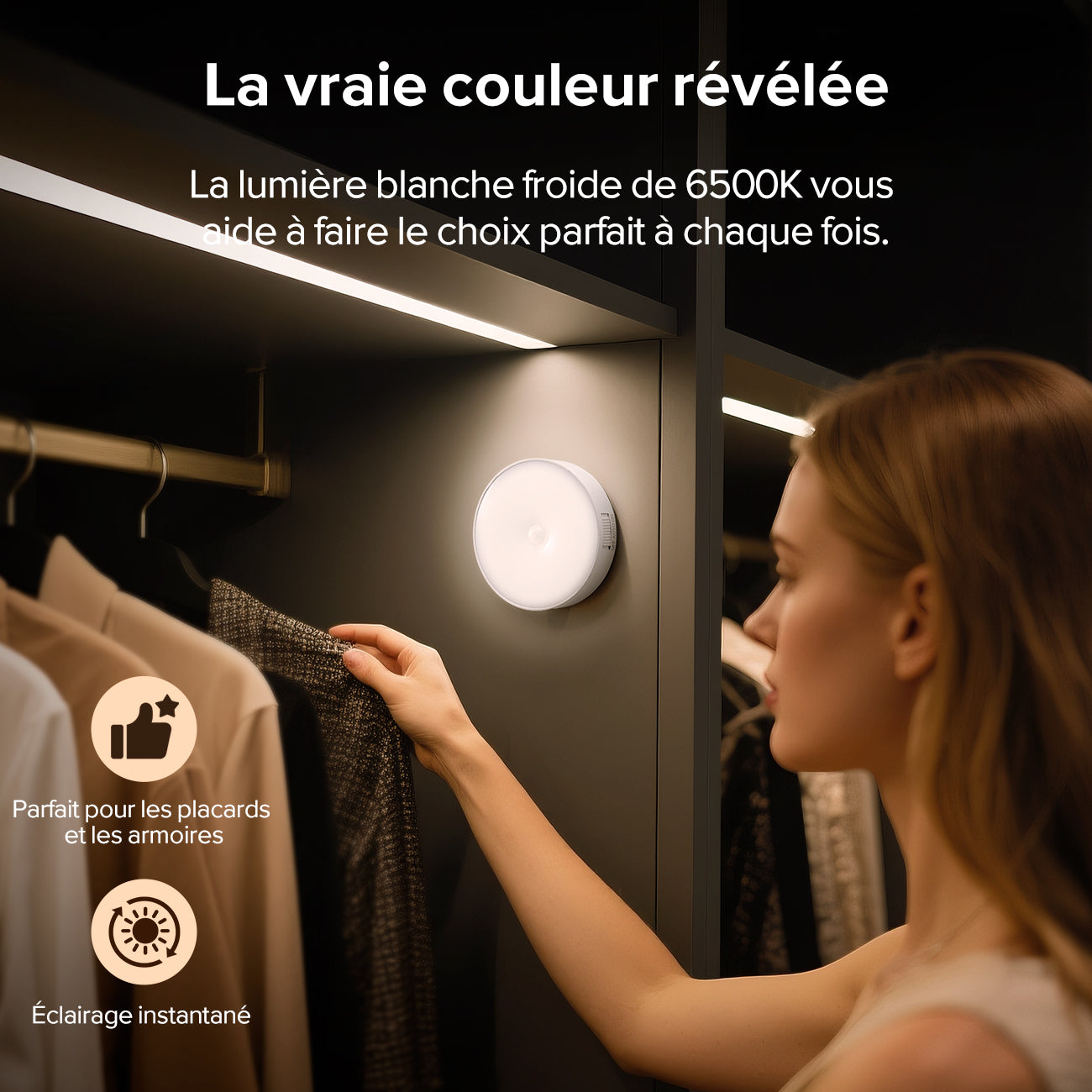 VIVREAL Veilleuses NL-03 en ABS et PC, lot de 3, offre annuelle, meilleurs choix cadeaux