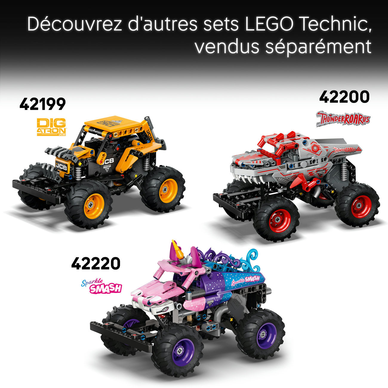 LEGO Technic 42219 Monster Jam™ Grave Digger™ - Feu et glace