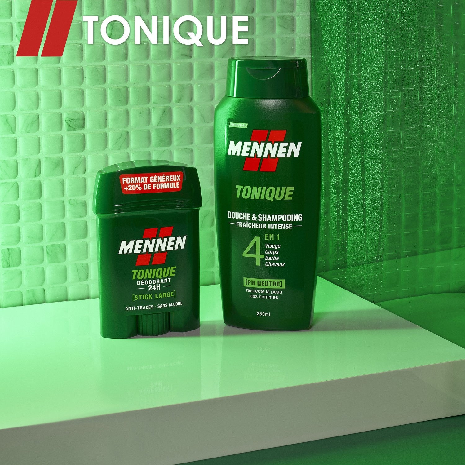Mennen Stick Déodorant Tonique pour Homme 60 ml