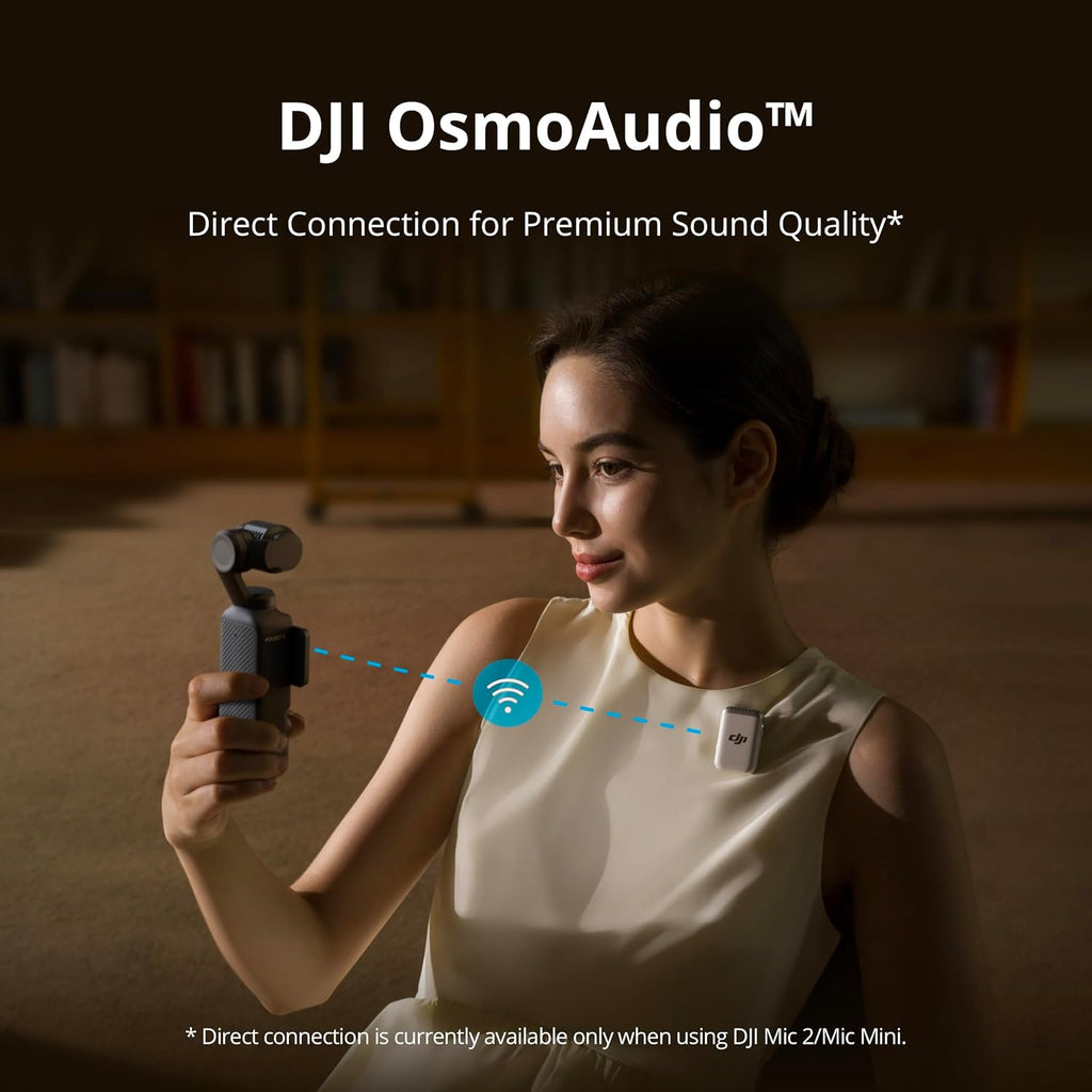 DJI Osmo Pocket 3 Pack créateur Caméra de vlog CMOS 1 pouce Vidéo 4K/120 ips Stabilisation 3 axes ActiveTrack 6.0 Émetteur DJI Mic 2 inclus