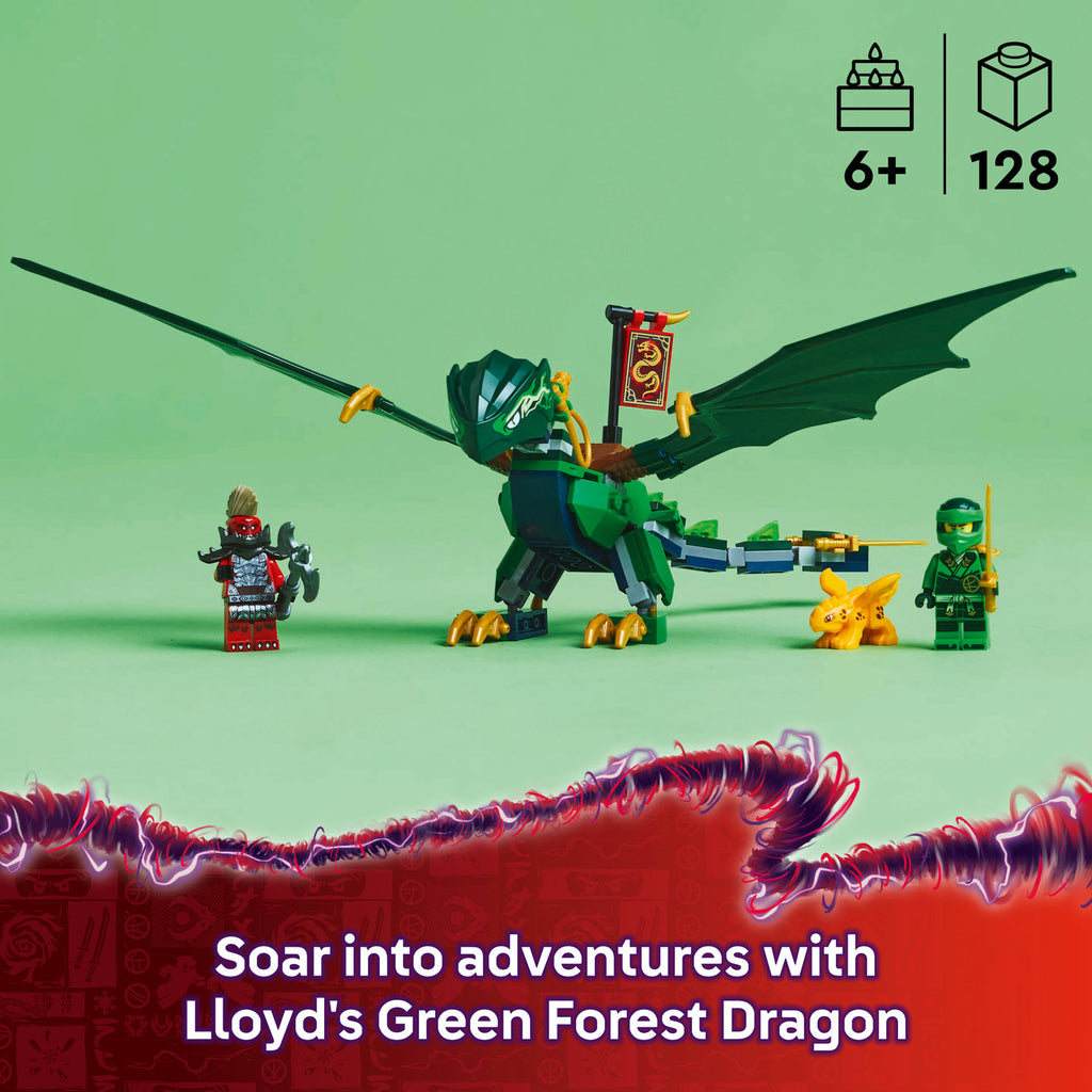 LEGO Ninjago 71829 Set de construction du dragon de la forêt verte de Lloyd