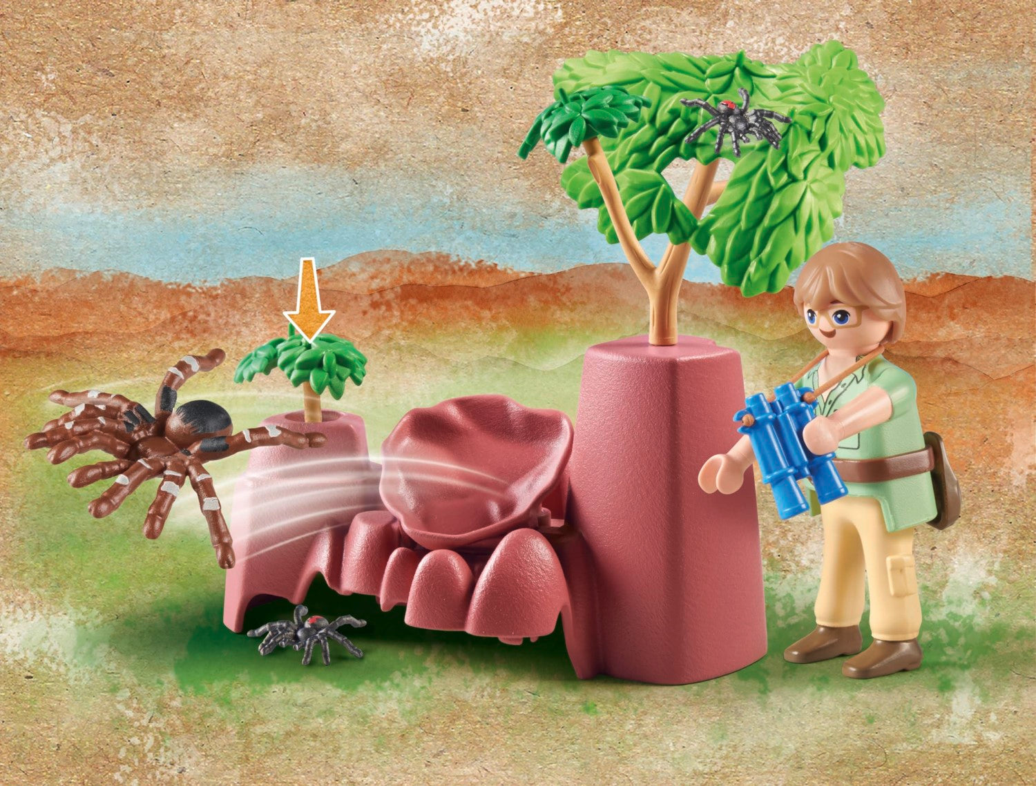 Playmobil aventurier araignee