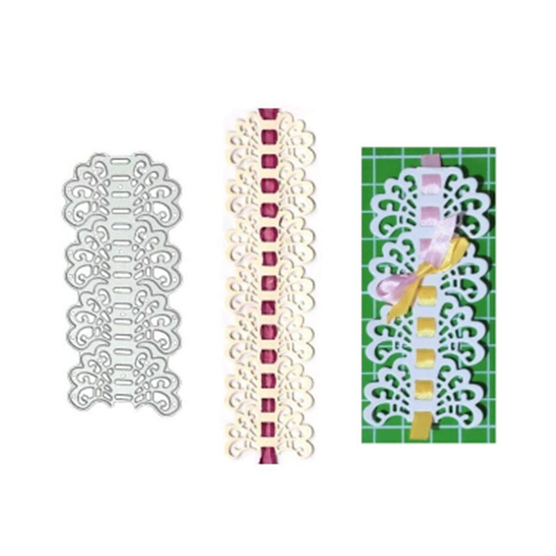Dies de coupe en métal à dentelle Stencils de découpe pour scrapbooking Carte photo