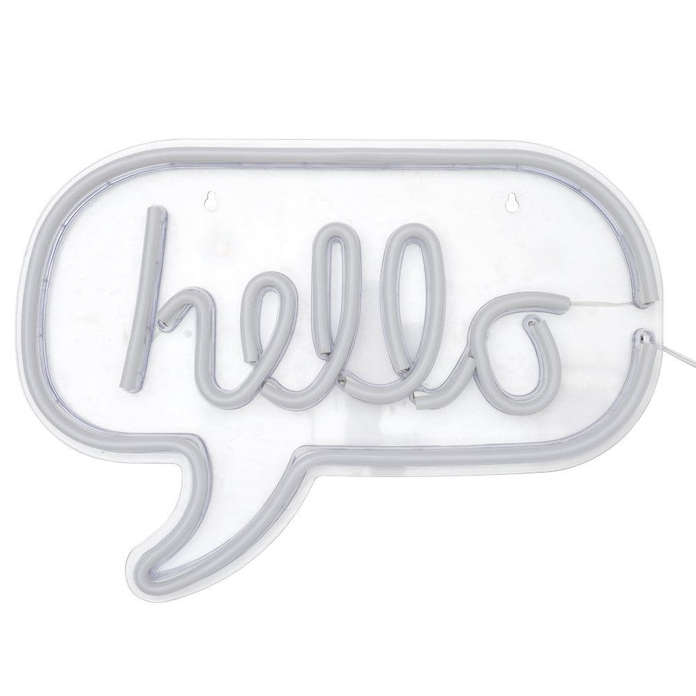 HOME DECO FACTORY Lampe LED à effet néon USB HELLO M4