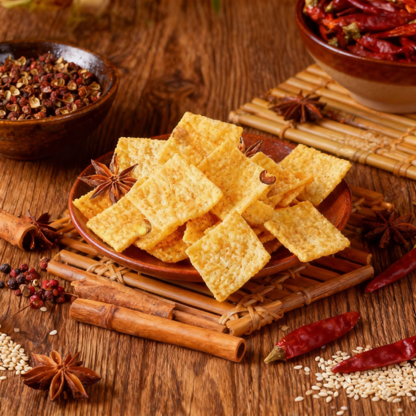 Bestore Chips de millet saveur mélange d'épices - 90 g