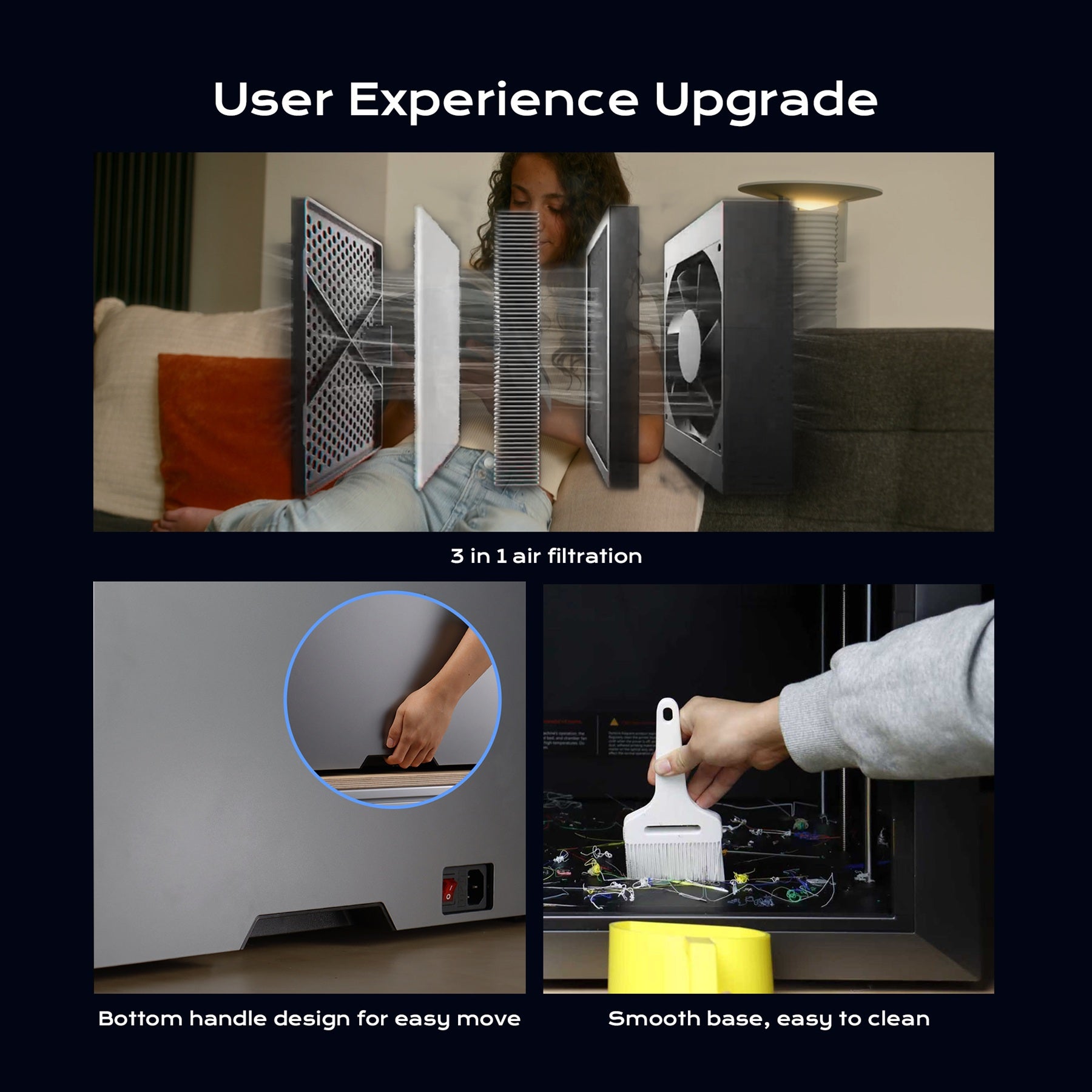 QIDIMax4 imprimante 3D, grande zone d'impression 390×390×340 mm, chambre chauffante 65 °C, imprimantes 3D FDM, vitesse maximale 800 mm/s