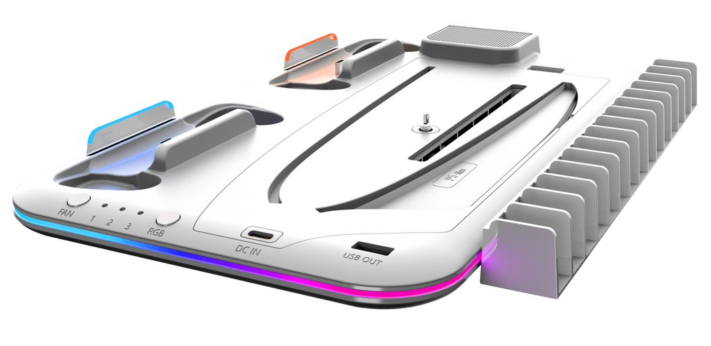 AKUMA GAMING Base de charge multifonction CYBER A01 RGB pour PS5/PS5 Slim