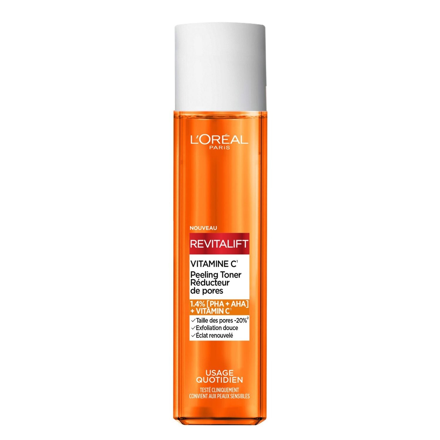 L'Oréal Paris Bright Reveal Tonique peeling réducteur de pores Vitamine C 180 ml