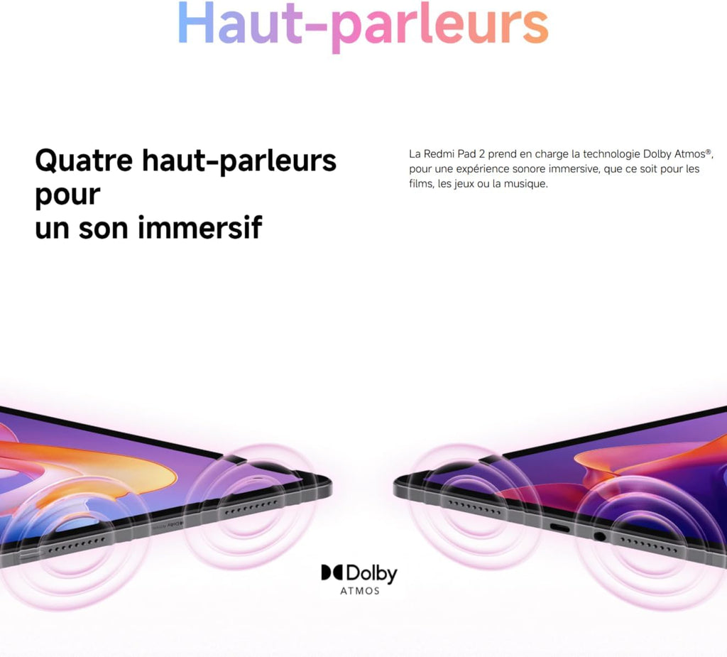 Xiaomi REDMI Pad 2 4 Go/128 Go Wi-Fi vert