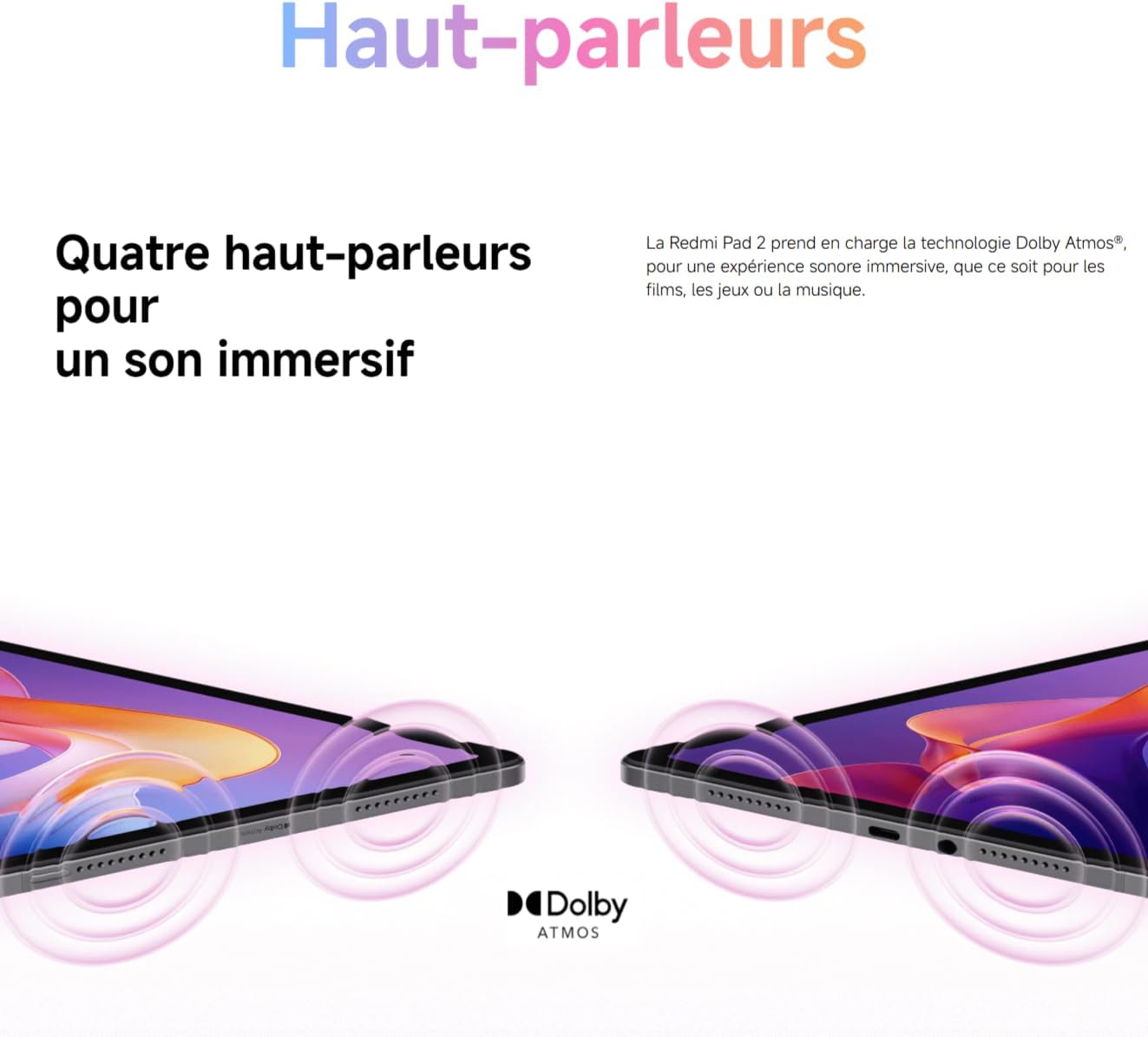 Xiaomi REDMI Pad 2 4 Go/128 Go Wi-Fi vert